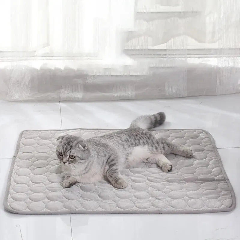 Summer Cooling Pet Ice Mat for Dogs and Cats | Breathable Sofa Bed Cooling Sleeping Pad