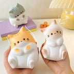 Cat Squishy Stress Relief Toy Slow Rising PU Squeeze Fidget