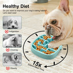 Slow Feeder Dog Bowl – Anti-Gulp Maze Design for Small, Medium & Large Dogs