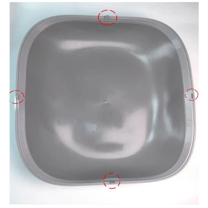 LITEKIPET Automatic Cat Litter Box Replacement Accessories – Litter Filter Bin Bottom Capsule Door and Anti-Backflow Parts