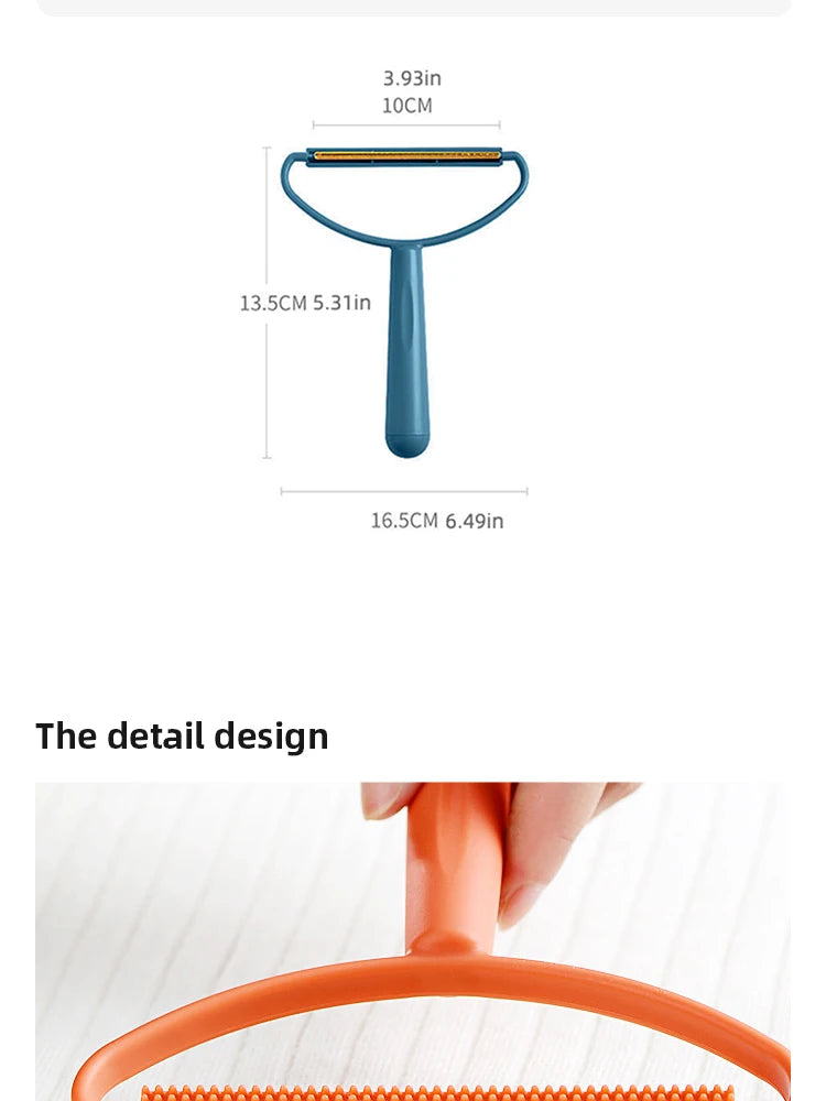Portable Double-Sided Lint Roller Remover – Pet Hair & Fabric Shaver for Clothes, Sofa & Carpet