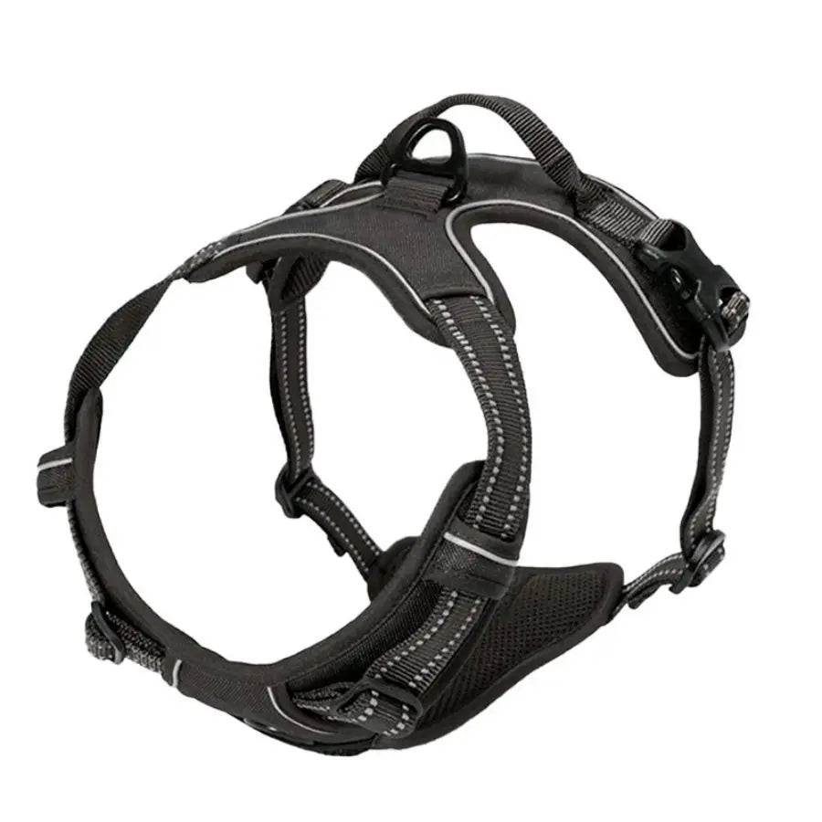 No Pull Dog Harness – Heavy Duty Reflective Front Clip Vest Harness with Easy Control Handle for Large Dogs
