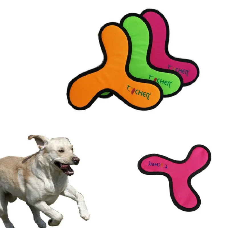 Oxford Cloth Dog Flying Disc Toy – Bite Resistant Interactive Frisbee for Fetch, Training & Outdoor Play