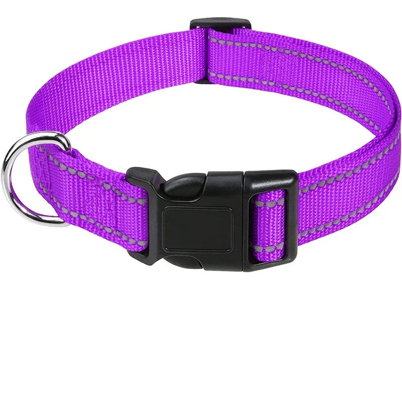 Decorative Choker Dog Collar for Small Puppies – Adjustable Nylon Pet Neck Collar