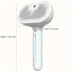 Pet Spray Grooming Comb – Self Cleaning Hair Remover Brush with Mist Humidifier for Dogs & Cats