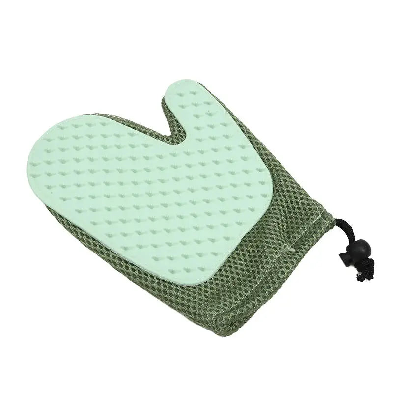 2-in-1 Pet Grooming Glove for Dogs & Cats – Hair Remover Mitt, Deshedding Brush & Gentle Massage Tool