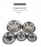 Stainless Steel Pet Bowl – Durable & Easy to Clean (6 Sizes)