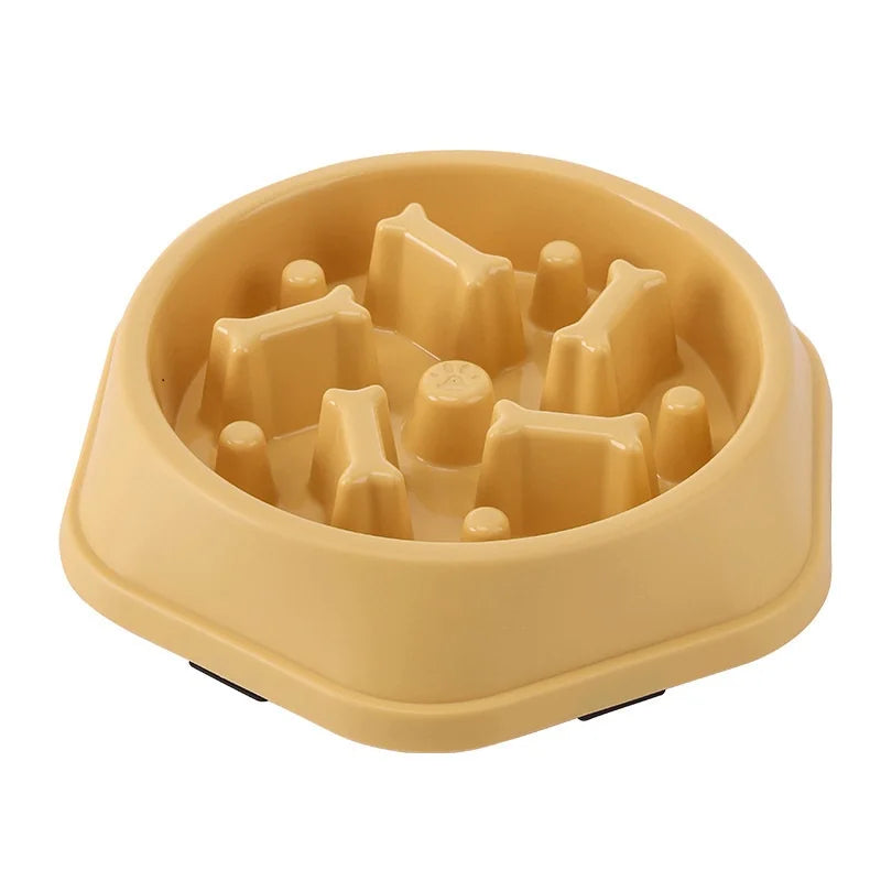 Slow Feeder Dog Bowl – Anti-Slip Puzzle Bowl for Small, Medium & Large Dogs