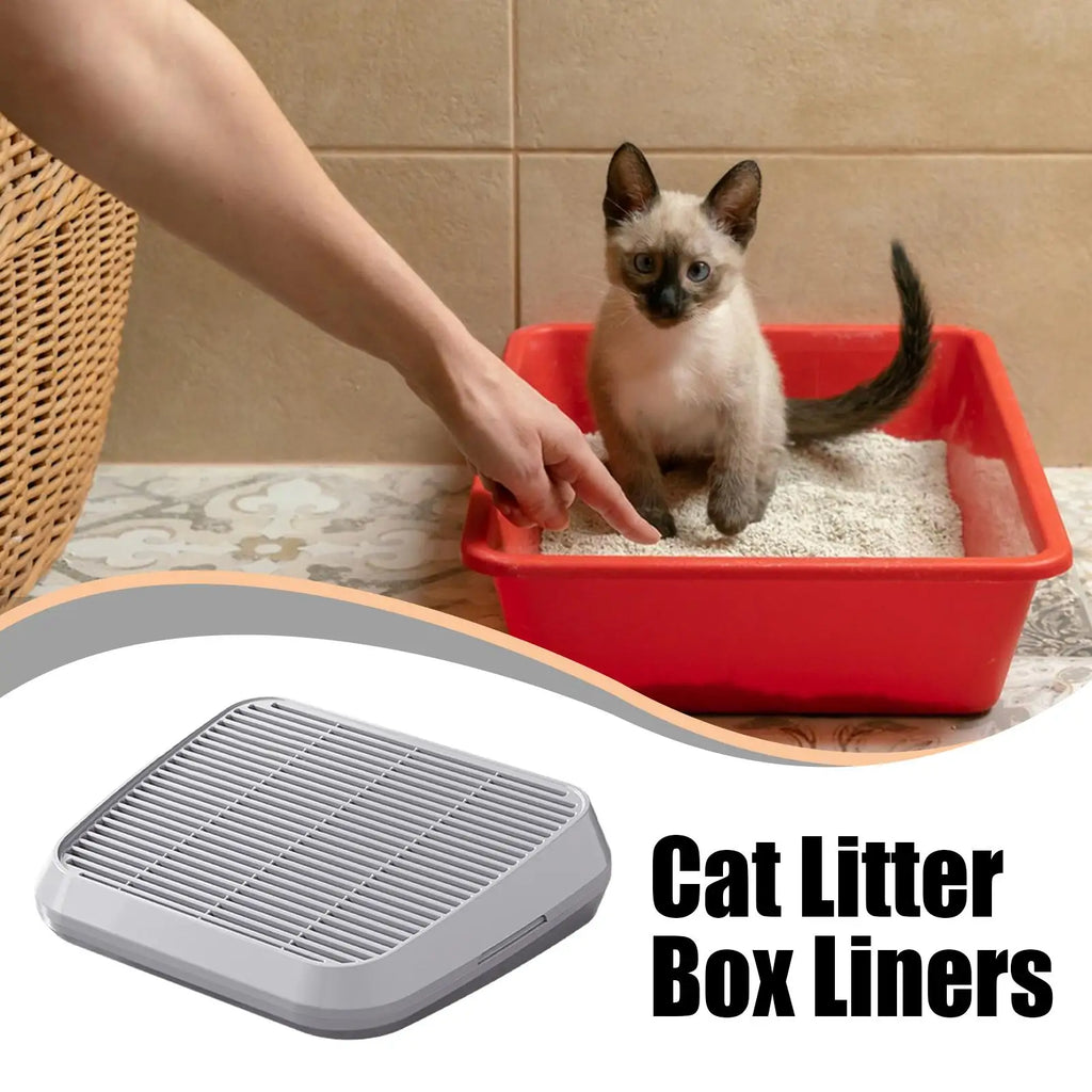 Cat Litter Box Step and Litter Catcher Ramp – Anti-Tracking Non-Slip Litter Mat with Filter Function for Easy Cleaning