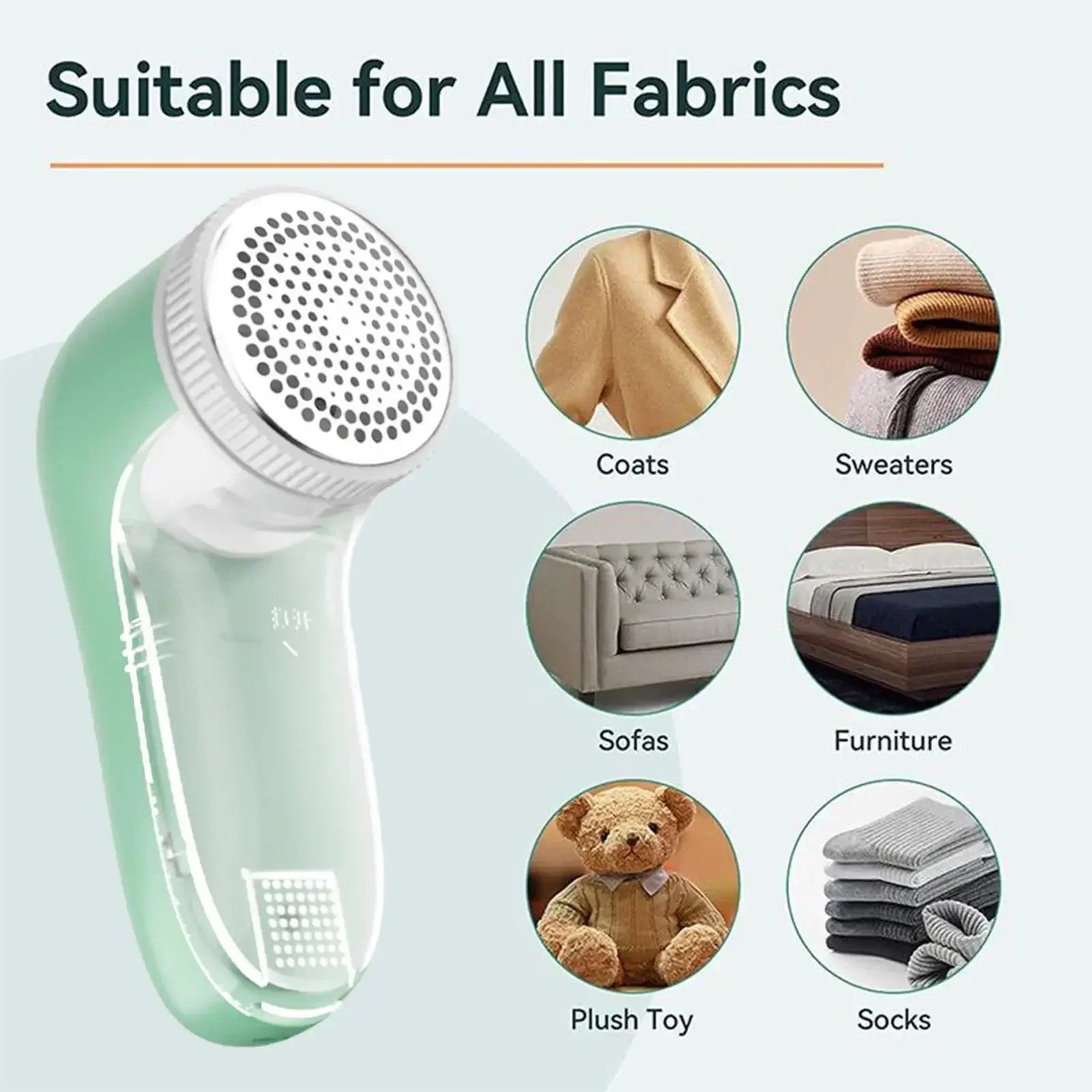 Electric Lint Remover for Clothes – Pet Hair & Fabric Shaver Portable