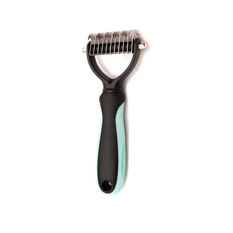 Professional Pet Deshedding Brush | Stainless Steel Dog & Cat Hair Remover Comb
