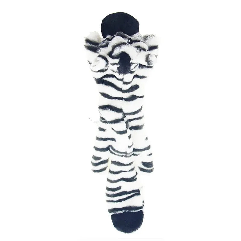Stuffing-Free Squeaky Dog Toy – Funny Animal Plush Crinkle Toy for Durable Interactive Play