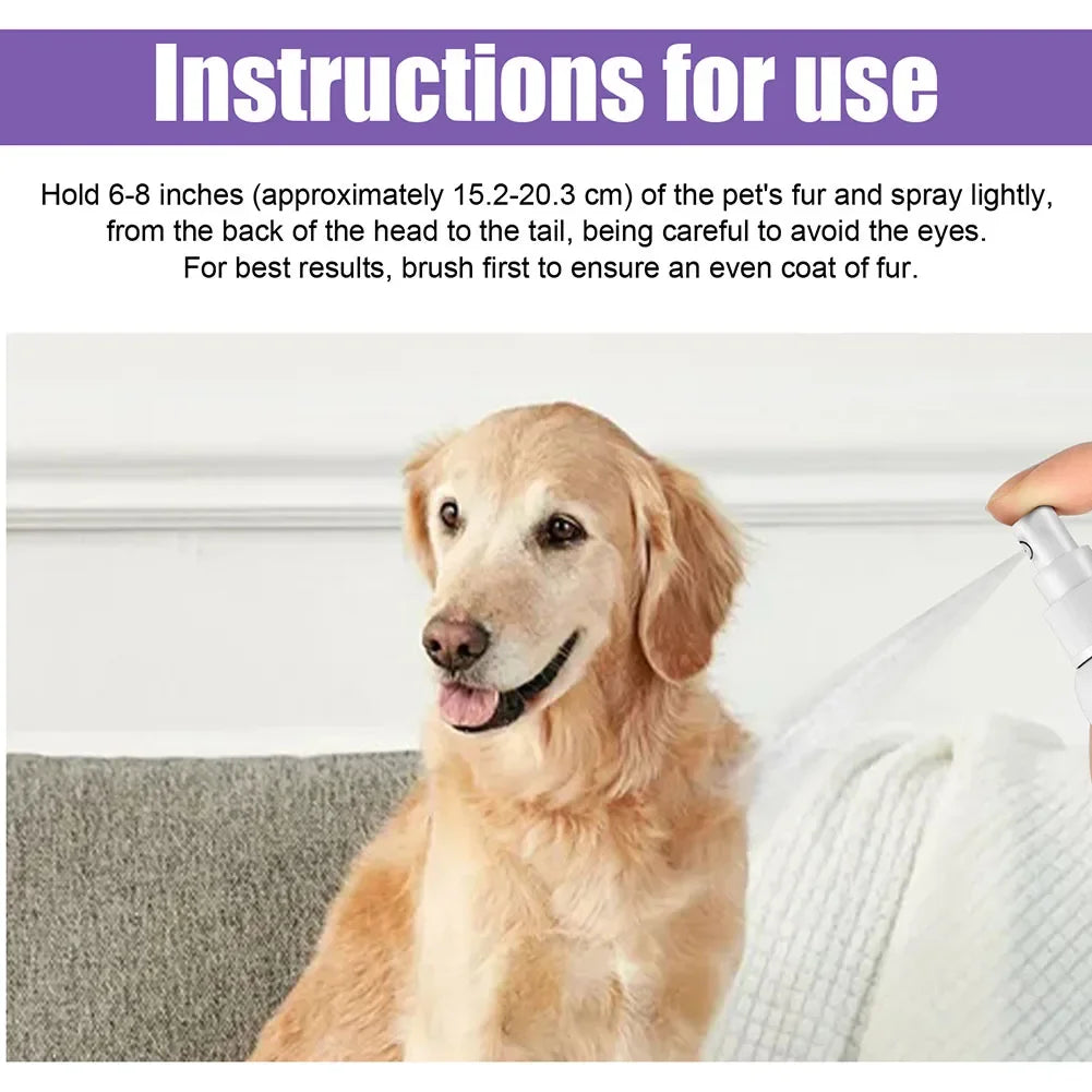Lavender Pet Deodorizer Spray for Dogs and Cats – Long Lasting Odor Remover & Fresh Scent Perfume Spray 50ml