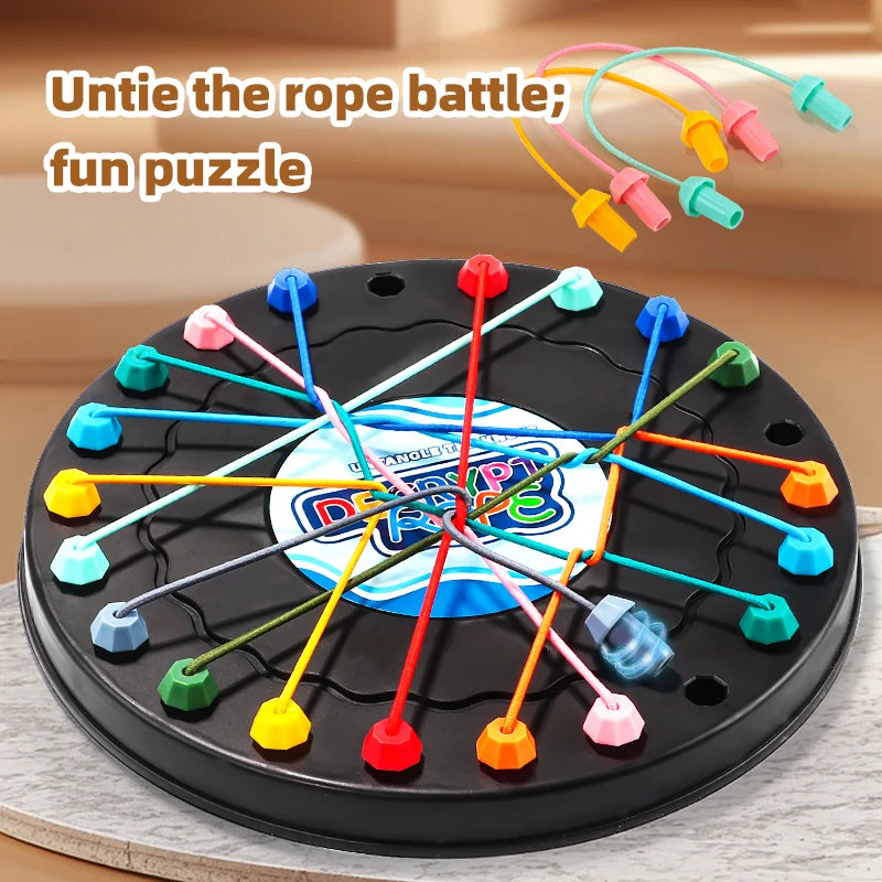 Rope Breaking Challenge Puzzle Toy – Logic Training Knot Untangle Game for Kids and Family Brain Development Toy