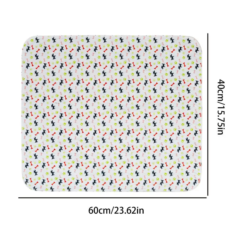Reusable Puppy Pee Pad 60×40cm | Leak-Proof Absorbent Dog and Cat Training Mat for Home and Travel