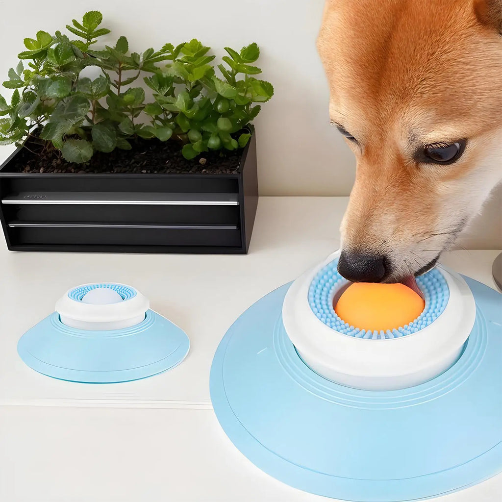 Dog Slow Feeder Lick Bowl with Suction Cup – Anti-Choking Feeding Mat Toy