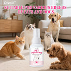 Pet Perfume Spray for Dogs and Cats | Plant-Based Long Lasting Deodorizing Floral Fruit Fragrance