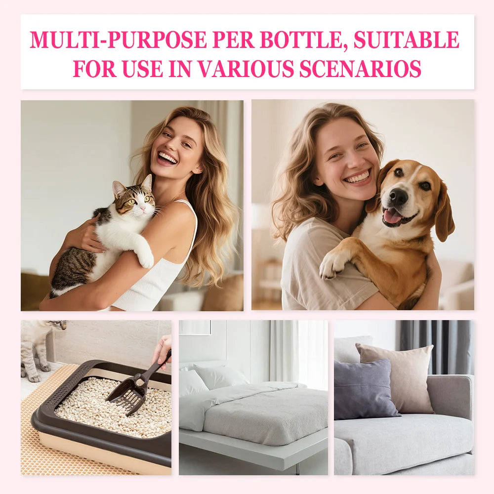 Pet Perfume Spray for Dogs and Cats | Plant-Based Long Lasting Deodorizing Floral Fruit Fragrance