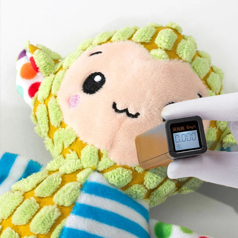 Pet Plush Puzzle Toy – Cute Animal Squeaky Chew & Teeth Cleaning Toy for Dogs & Cats