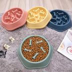 Slow Feeder Dog Bowl – Anti-Slip Puzzle Bowl for Small, Medium & Large Dogs