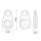Mini Bluetooth 4.0 Smart Anti-Lost Tracker Tag for Pets, Kids, Wallet, Keys – Wireless Key Finder with Alarm and Phone Finder App Support (iOS and Android)