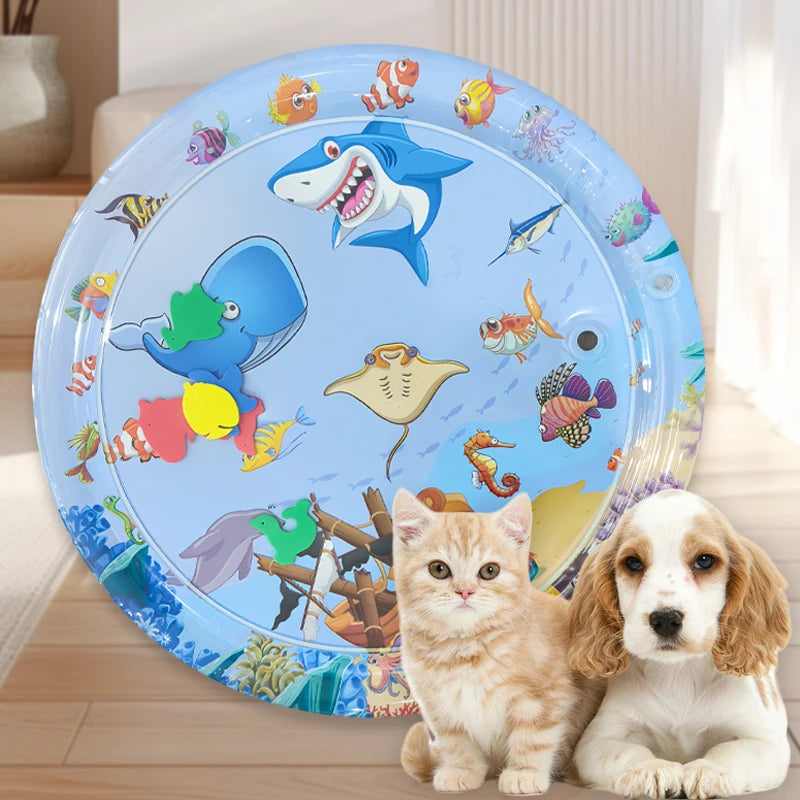 Summer Cooling Pet Water Bed Cushion Water Sensory Inflatable Play Mat Pet Cleaning Cooling Mat Pet Supplies Top Quality Cool
