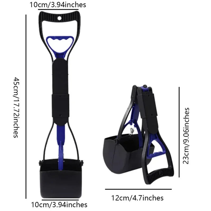 Dog Pooper Scooper with Long Handle – Easy Clean Pet Waste Picker Tool