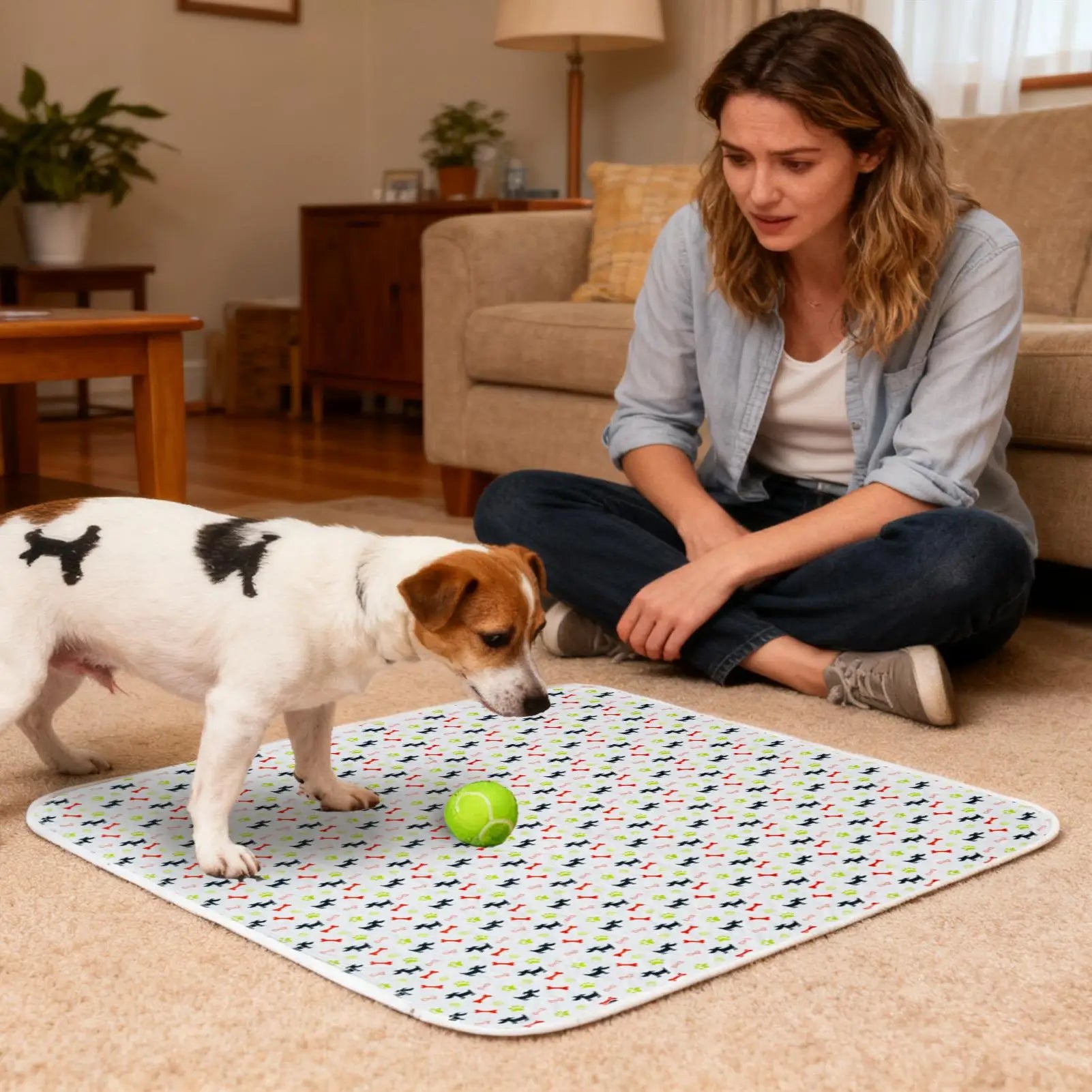 Reusable Puppy Pee Pad 60×40cm | Leak-Proof Absorbent Dog and Cat Training Mat for Home and Travel