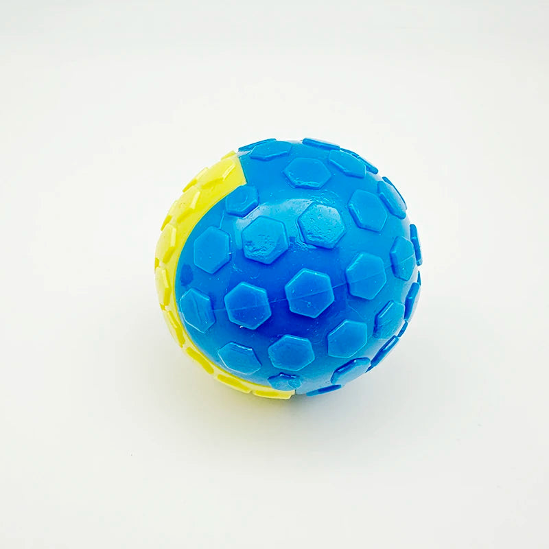 Interactive Dog Sound Rubber Toy Ball – Educational Squeaky Training and Boredom Relief Toy for Dogs