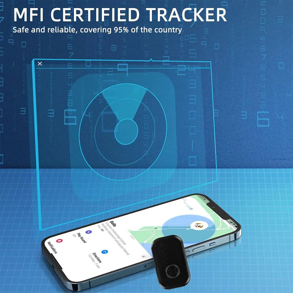 Smart Pet GPS Tracker Collar for Dogs & Cats | FindMy App Compatible Anti-Lost Locator for iOS & Android