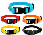 Solid Color Dog Collar for Small and Medium Dogs | Quick Release Adjustable Puppy Training Collar for Teddy Bichon Cats