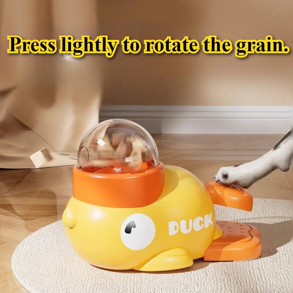 Duck-Shaped Slow Feeder Dog Bowl – Anti-Choking Interactive Snack Dispenser