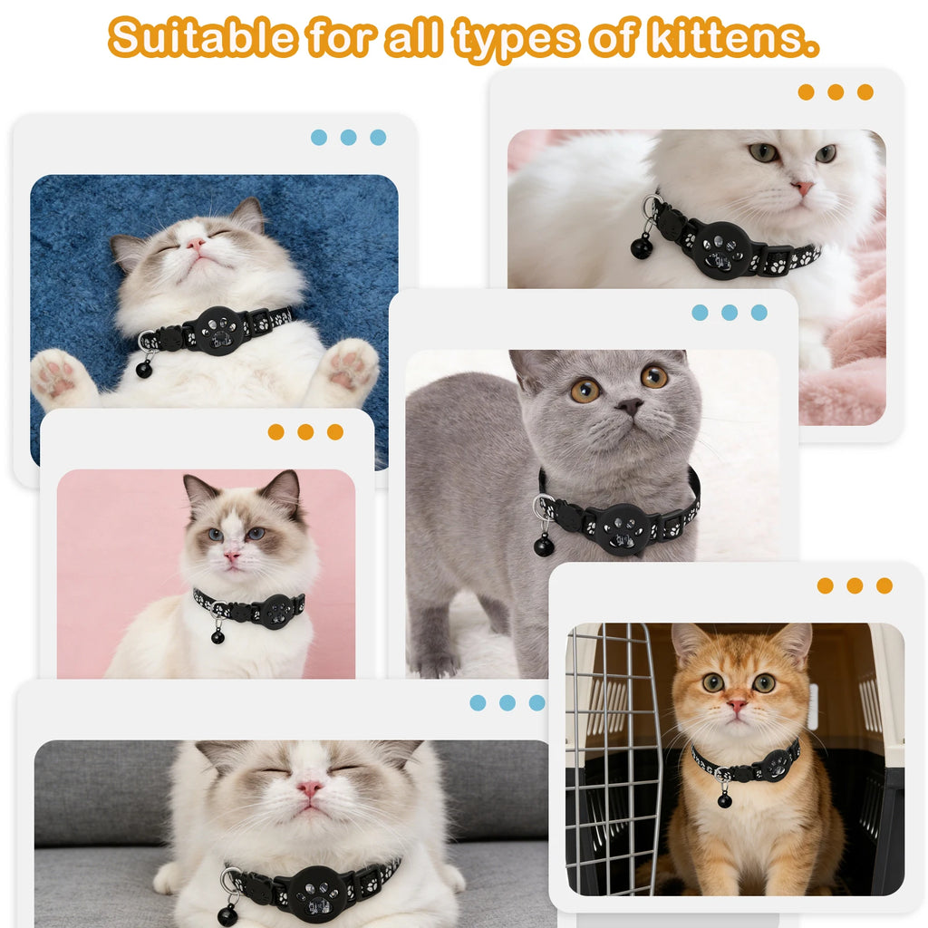 MOSON Smart Pet GPS Tracker Collar for Cats and Small Pets | iOS Compatible