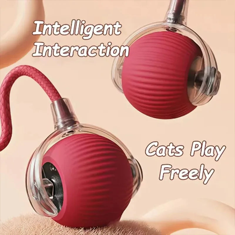 Interactive Dog and Cat Ball Toy with Rope – Durable Self Entertainment Jumping Pet Teaser Ball