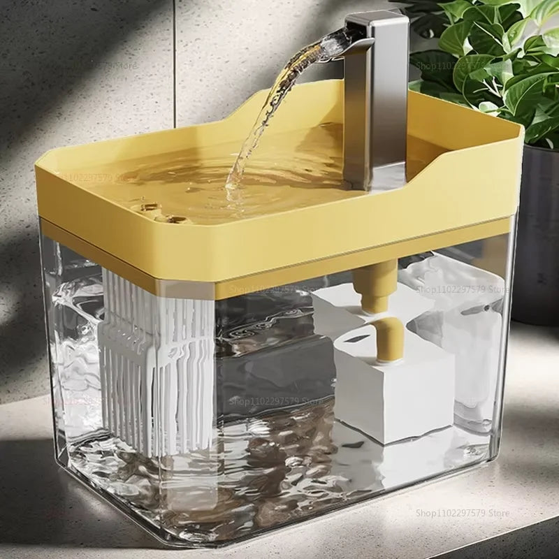 1.5L Automatic Cat Water Fountain – USB Pet Drinking Dispenser with Filter & Quiet Pump