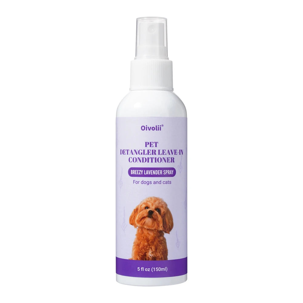 Pet Softness Solution Spray with Lavender Essence – Coat Conditioning & Shine Spray for Dogs and Cats