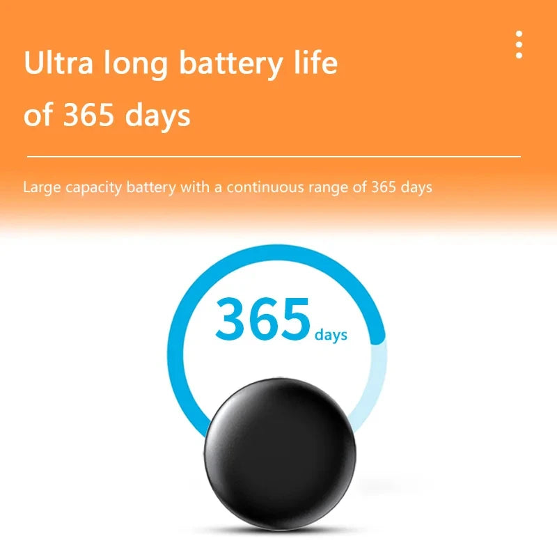 Mini GPS Tracker Smart Anti-Lost Bluetooth Finder Tag for Car Pets Kids Bags Wallet Keys | iOS and Android Compatible