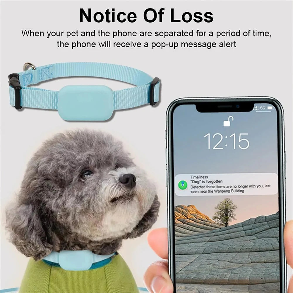 Waterproof GPS Pet Tracker for Dogs & Cats with Adjustable Collar – Real-Time Anti-Lost Smart Locator Device for iOS & Android