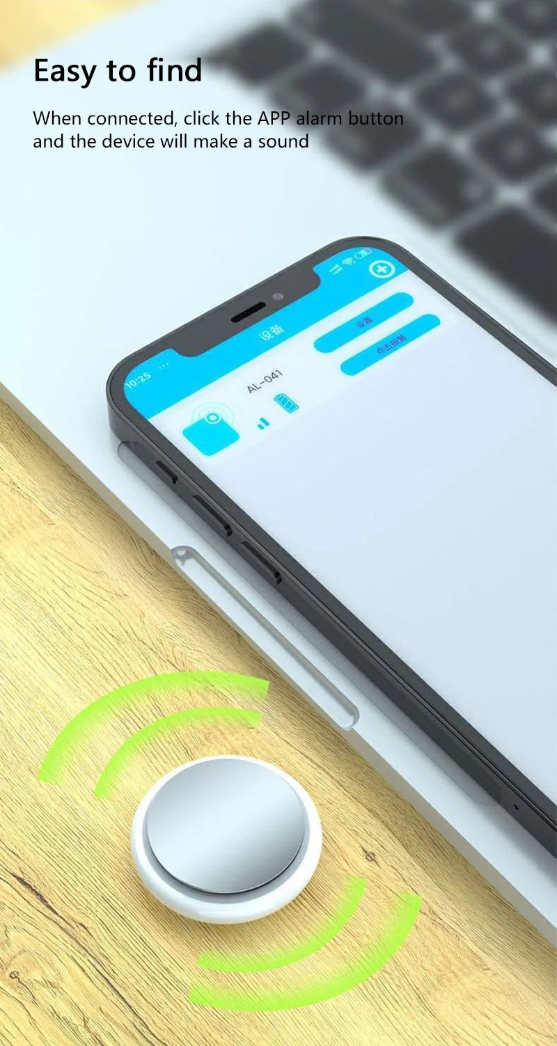 Mini GPS Tracker Smart Anti-Lost Bluetooth Finder Tag for Car Pets Kids Bags Wallet Keys | iOS and Android Compatible