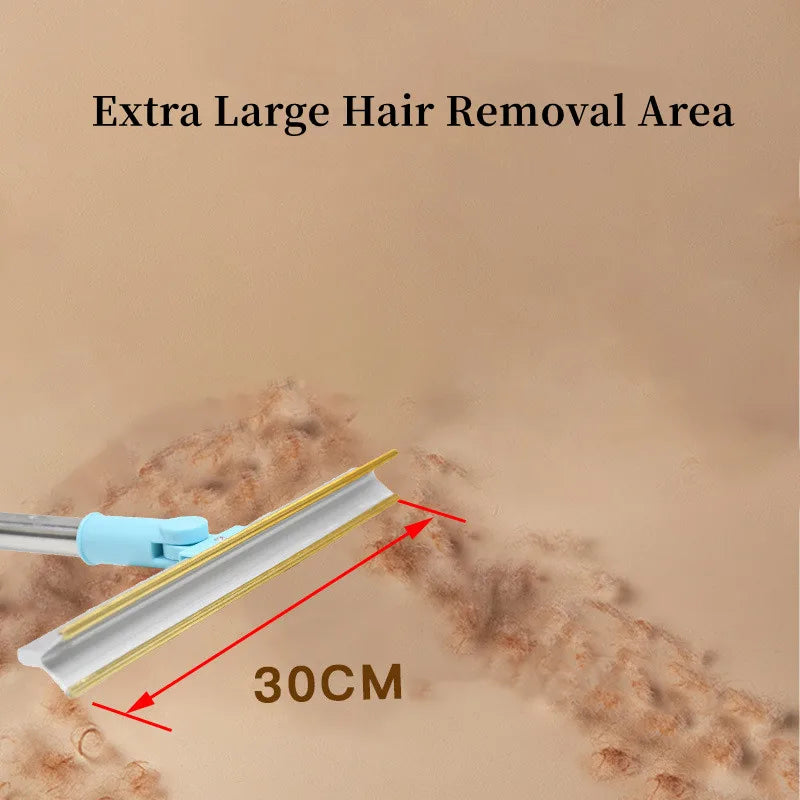 Pet Hair Remover Set – 3-in-1 Carpet Rake Tool with Telescopic Handle for Dog & Cat Fur Cleaning