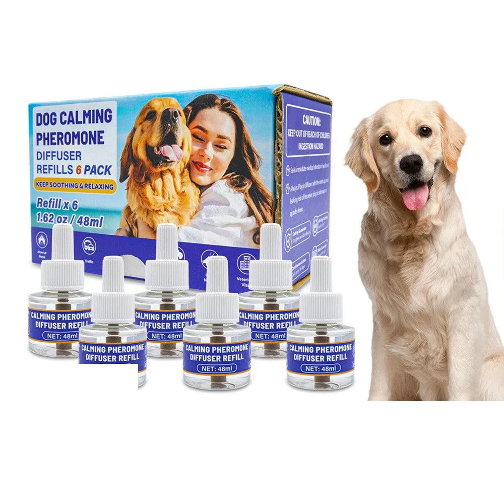 4-in-1 Pet Pheromone Diffuser for Cats andDogs | Electric Stress Relief & Calming Odorless Diffusion Set