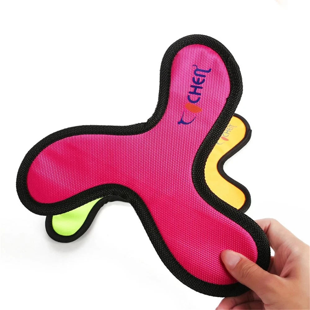 Oxford Cloth Dog Flying Disc Toy – Bite Resistant Interactive Frisbee for Fetch, Training & Outdoor Play