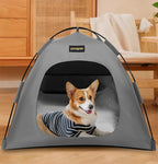 Tent Shape Cat Beds Removable Convenient Storage Pet Bed Portable Outdoor Travel Sunshade Cat and Dog Tent Pet Essentials