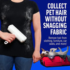 Self-Cleaning Pet Hair Remover Roller – Reusable Dog & Cat Fur Lint Brush