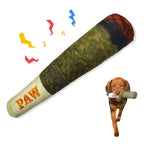 Funny Cigar Plush Dog Toy – Interactive Squeaky Chew Toy for Dogs