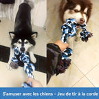 Heavy Duty Dog Rope Toy for Aggressive Chewers – Extra Long Cotton Chew & Teeth Cleaning Tug Toy