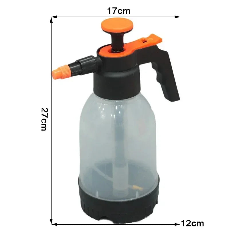 1.2L Hand Pressure Spray Bottle – Portable Car Wash, Garden Watering & Multi-Purpose Cleaning Sprayer