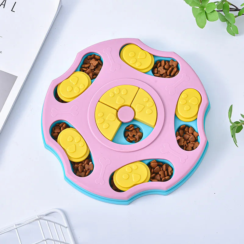 Dog Puzzle Slow Feeder Bowl – Interactive IQ Food Dispenser for Dogs & Cats