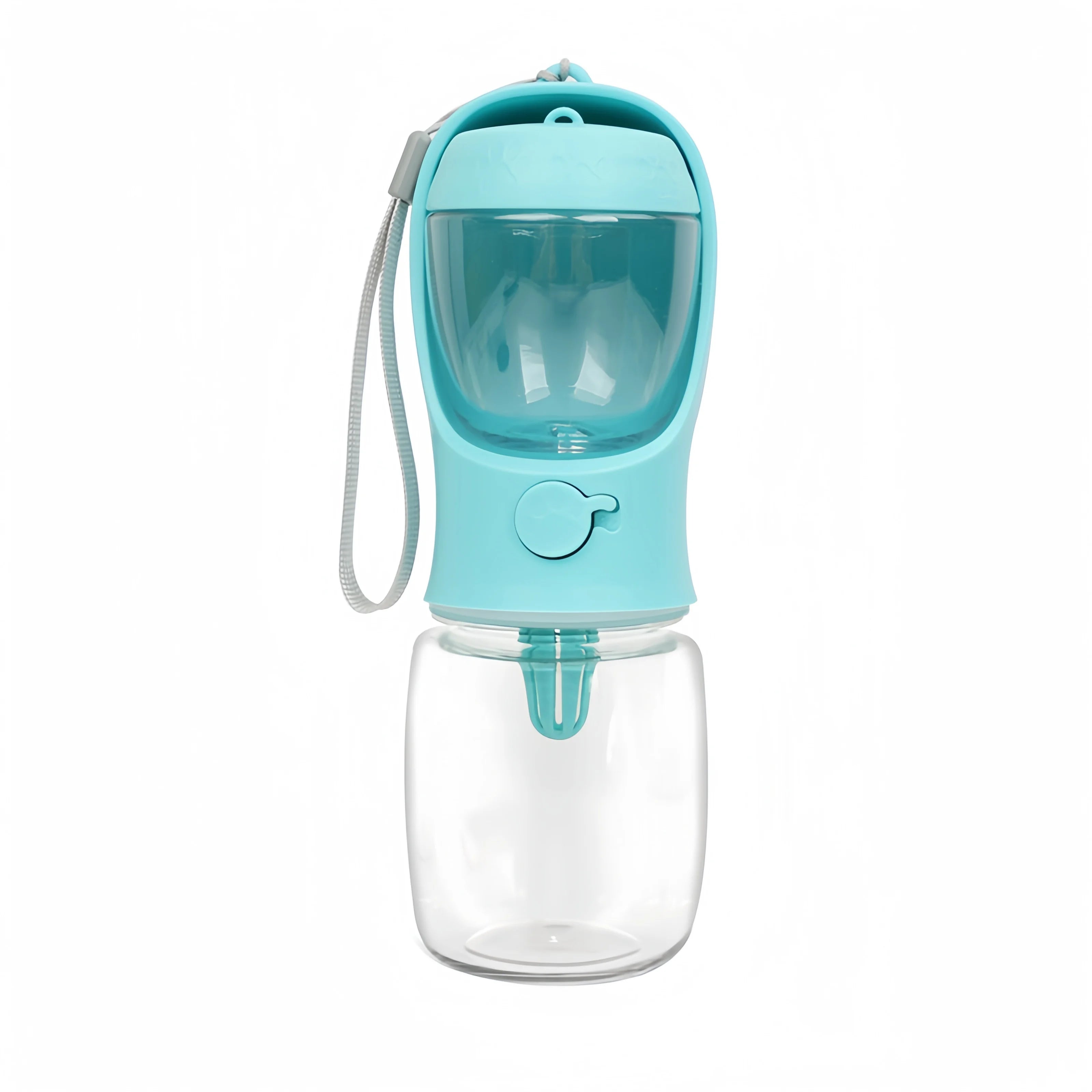 Portable Dog Water Bottle with Food Storage – Travel Feeder Bowl for Dogs & Cats