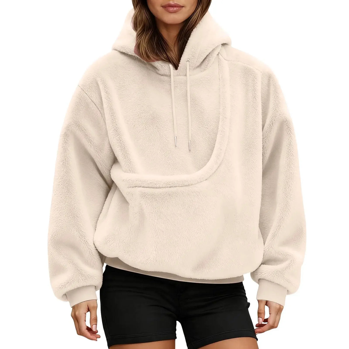 Unisex Pet Carrier Hoodie Cat Dog Bag Long Sleeve Sweatshirt Multiple Colors Plush Daily Wear Fashion Velvet  Winter Outwear